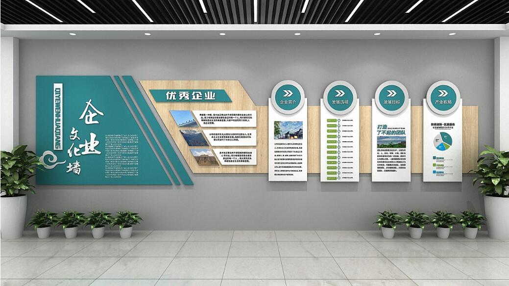 企業(yè)簡(jiǎn)介文化墻制作效果圖