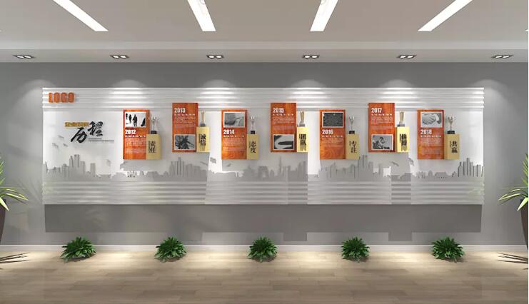 創意歷程企業文化墻制作效果圖