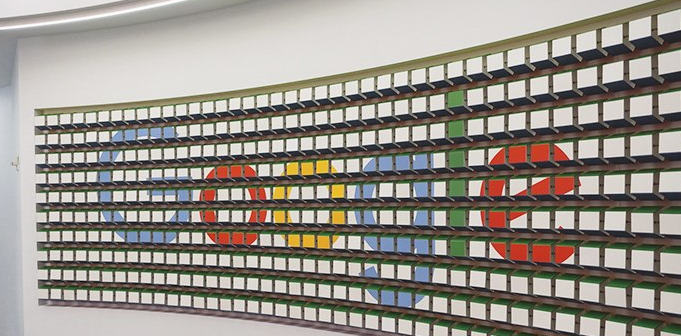 公司創意logo墻設計效果圖片