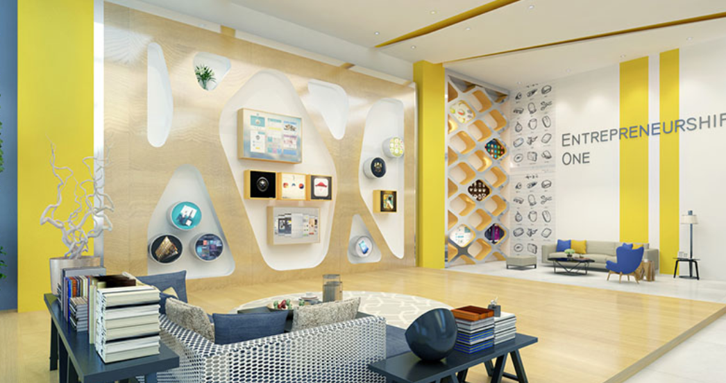 大型公司展廳文化墻設計