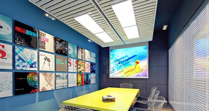 傳媒公司辦公室形象墻設計