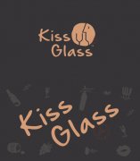 Kiss Glass品牌紅酒推廣設(shè)計(jì)logo欣賞