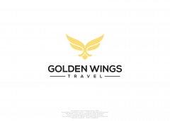 美國(guó)金翼旅行公司logo設(shè)計(jì)