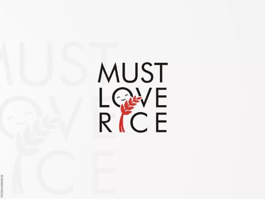 米飯?jiān)貏?chuàng)意logo設(shè)計(jì)