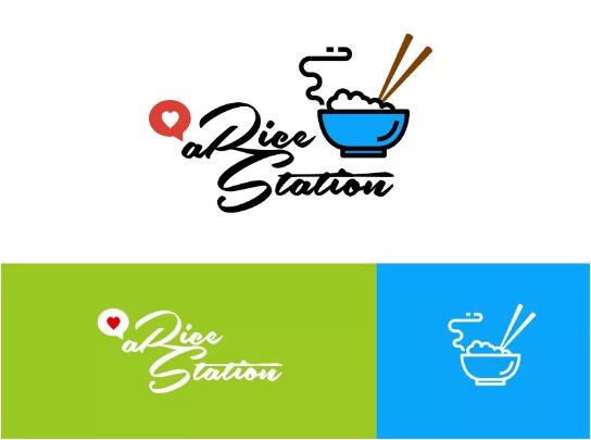 米飯?jiān)貏?chuàng)意logo設(shè)計(jì)