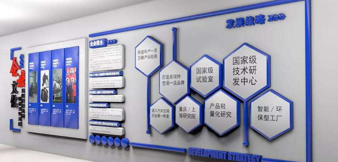 高端企業文化墻設計效果圖