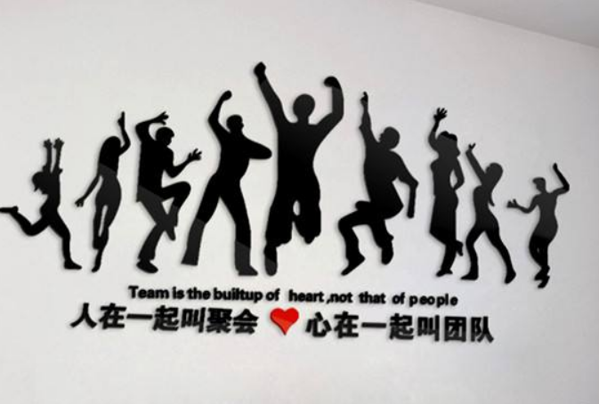 團隊風采公司文化墻企業照片墻相框創意辦公室裝飾勵志亞克力墻貼