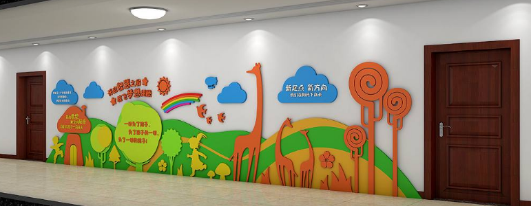 小學(xué)初中走廊文化班級文化背景墻主題墻