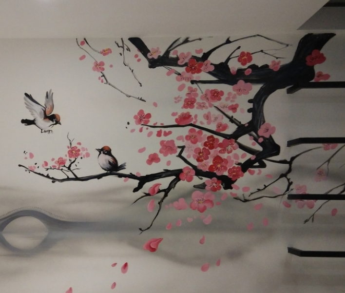 彩繪文化墻制作4