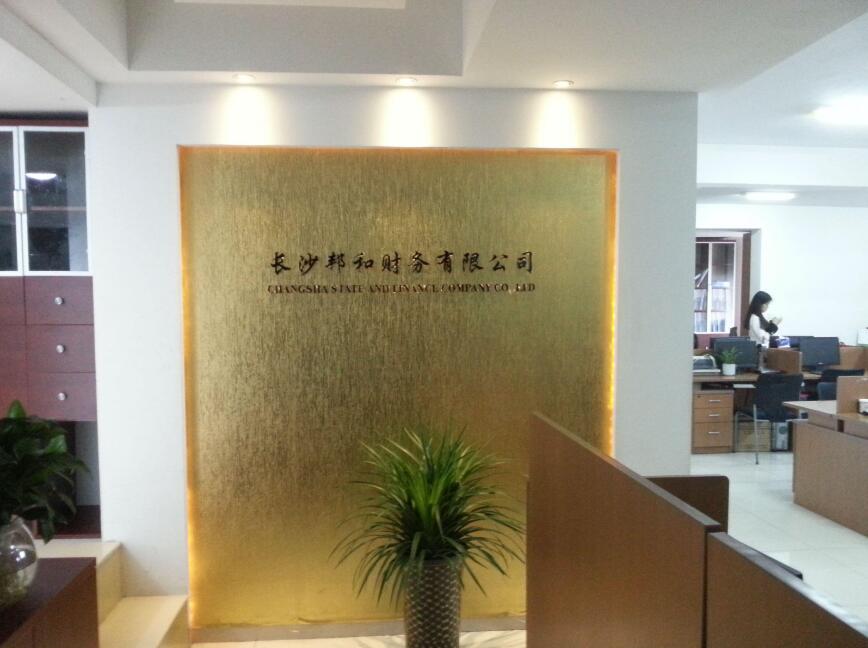 長沙邦和財務有限公司背景墻設計