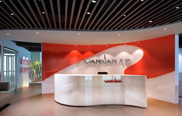 科技公司門廳形象墻制作效果圖