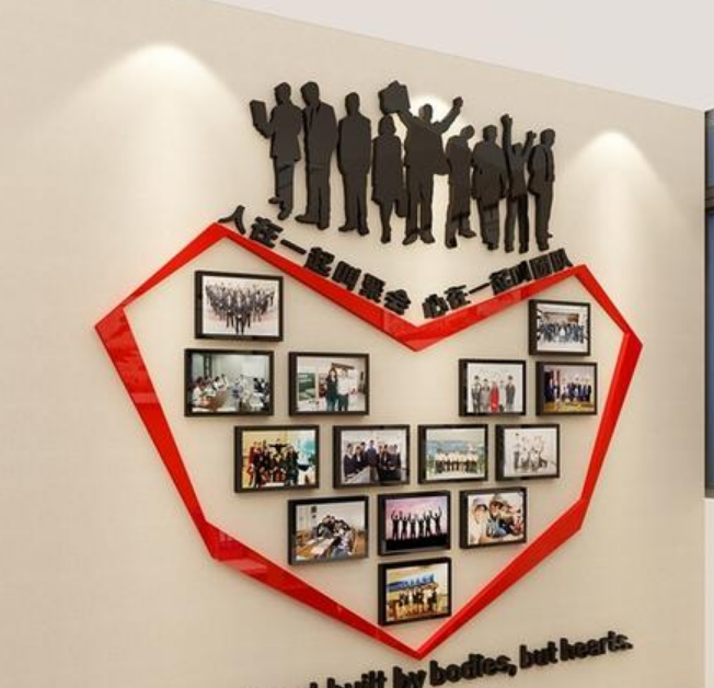 金融創意立體公司企業文化墻設計