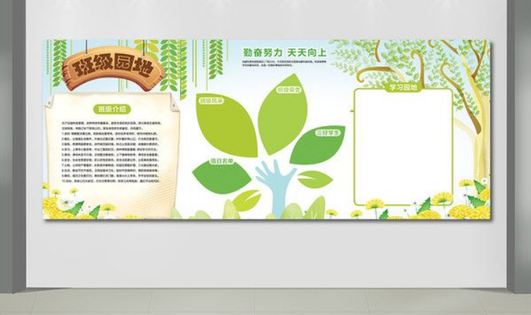 小學班級文化墻布置圖片