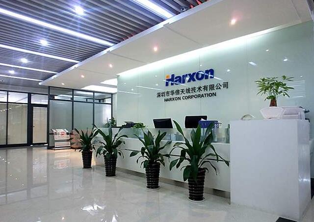 深圳市華信天線技術公司前臺形象墻制作