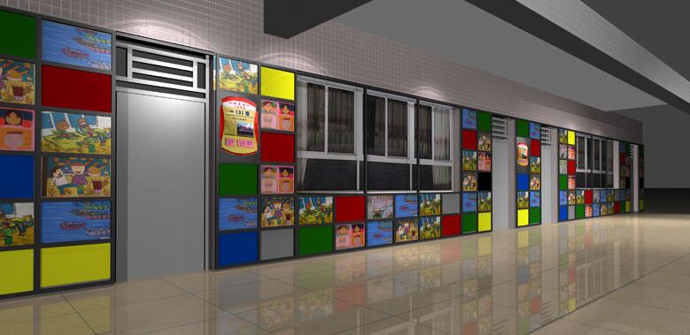 鹽化校園走廊文化墻制作