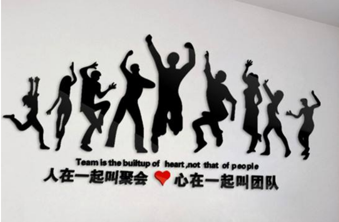 企業(yè)文化墻勵(lì)志口號標(biāo)語墻貼亞克力辦公室裝飾公司背景墻