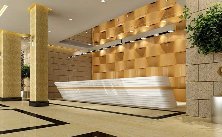 個性loft風格公司前臺背景墻