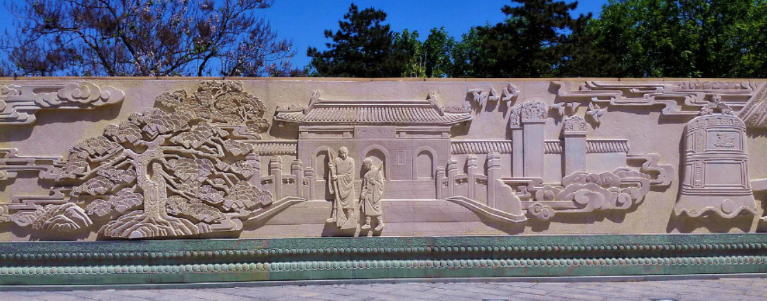 公園文化墻石刻 園林景觀人物事跡記錄墻大型浮雕設計制作