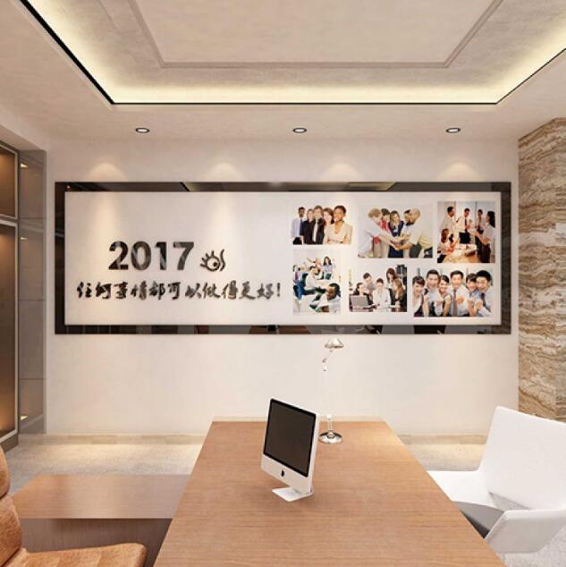 辦公室背景墻制作