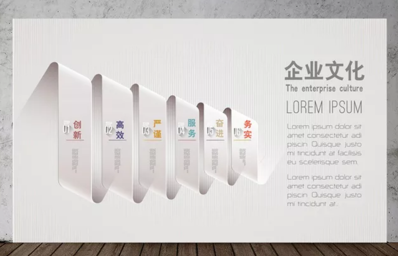 房地產企業榮譽墻展廳公司文化墻設計圖片