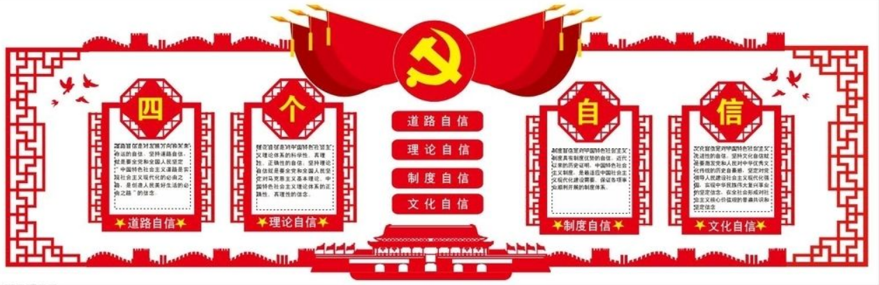 簡約黨建文化墻設計制作