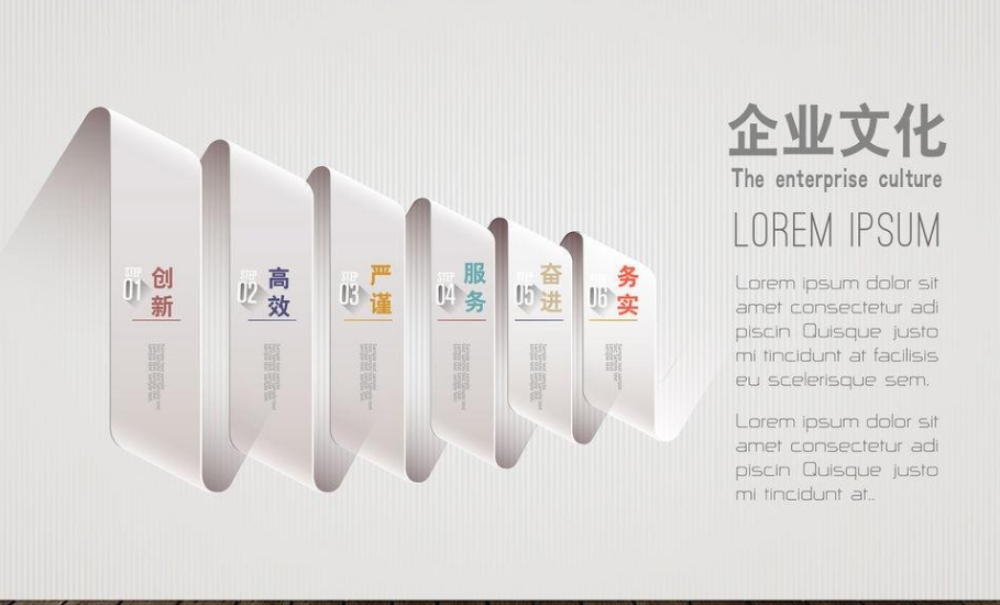 時(shí)尚簡(jiǎn)約企業(yè)文化標(biāo)語展板