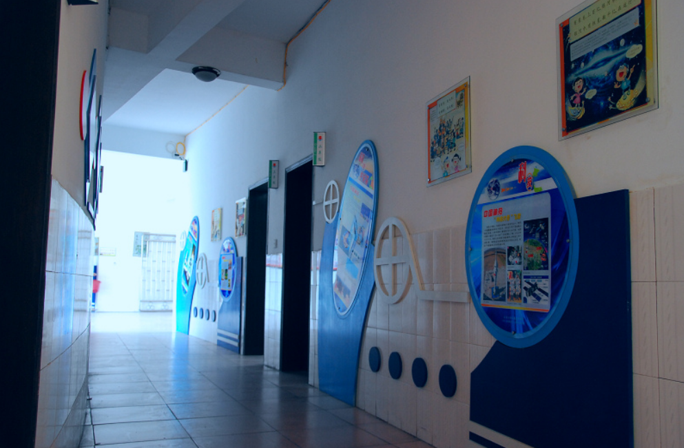 竹子文化墻 樓道設計 校園文化