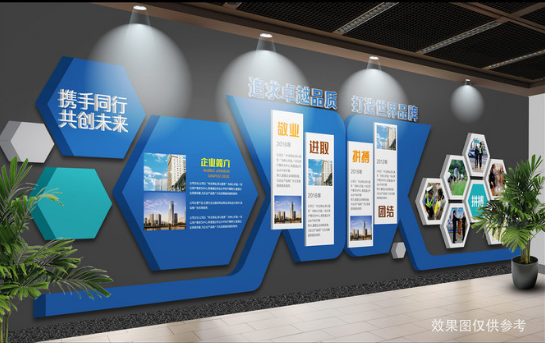 公司房地產企業文化墻設計