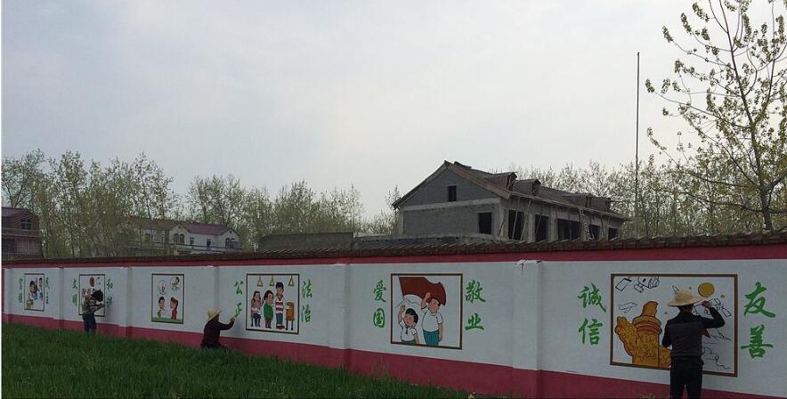 鄉村手繪文化墻素材