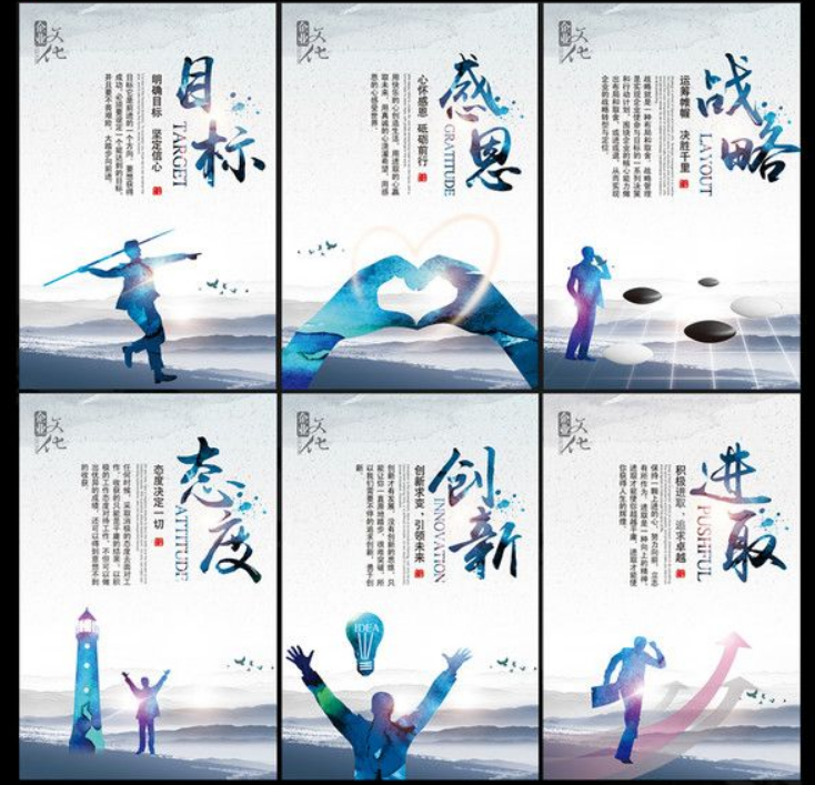 科技公司企業文化墻素材