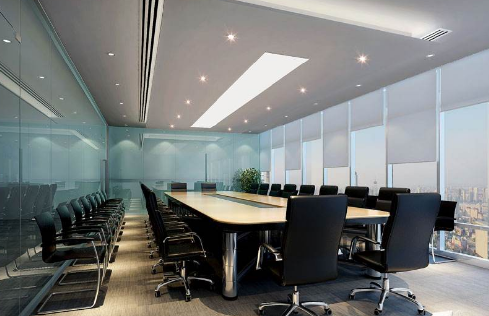 廣州御銀科技辦公室裝修會議室效果圖