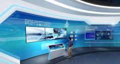 科技公司文化墻設計效果圖