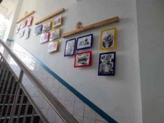 學校樓道文化墻制作效果圖