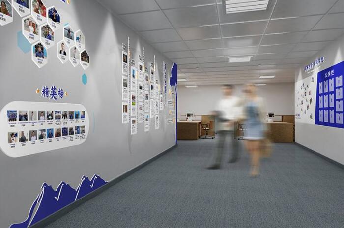 金融公司大廳文化墻制作效果圖