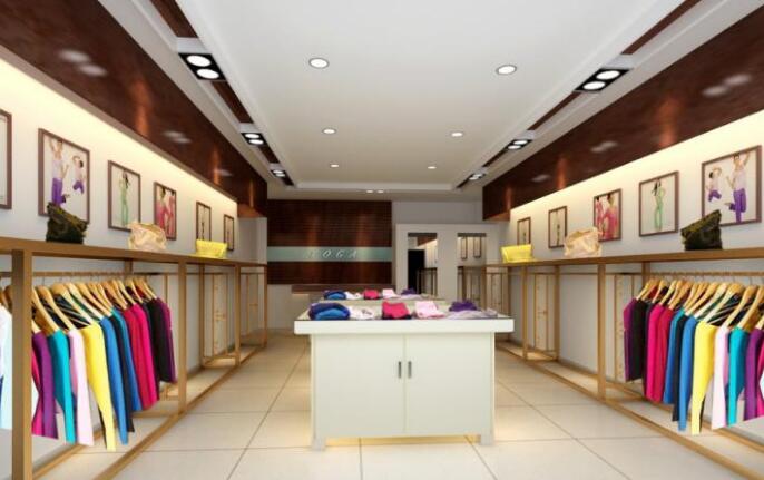 服裝店文化墻設計圖片