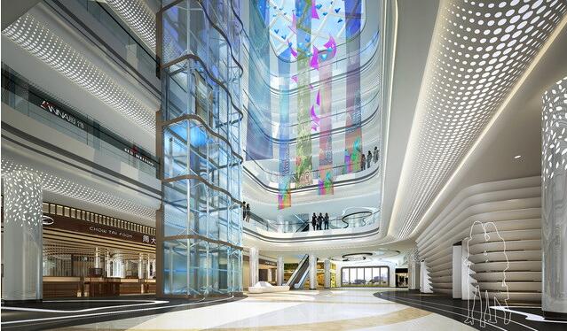 商場超市文化墻設計效果圖