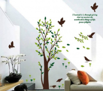 企業樹枝文化墻設計圖