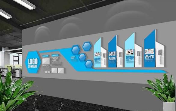 辦公室創(chuàng)意文化墻制作效果圖