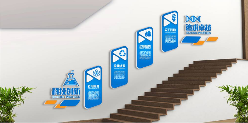 企業(yè)樓梯文化墻設(shè)計(jì)素材