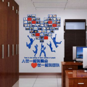 企業辦公室亞克力文化墻制作