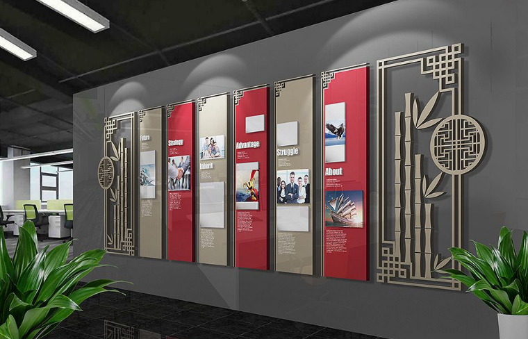 古典企業(yè)學(xué)校黨建文化墻通用圖片