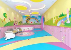 幼兒園前臺(tái)文化墻制作效果圖