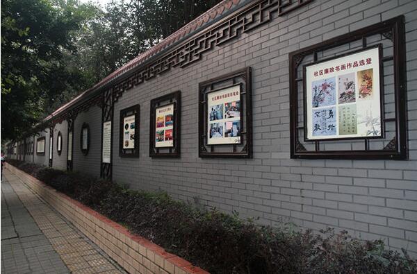 仿古文化墻制作效果圖