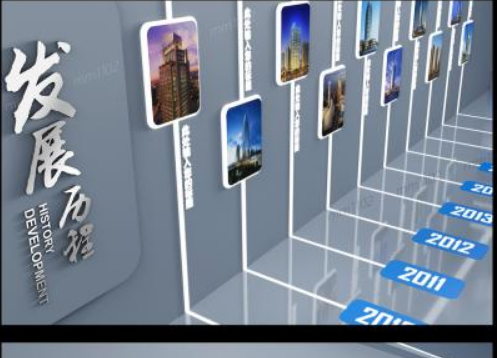 企業文化墻創意設計公司走廊布置3d效果圖