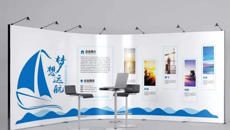 高端大氣異形企業辦公文化墻圖片