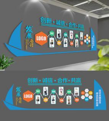 辦公室企業(yè)文化宣傳墻裝修效果圖
