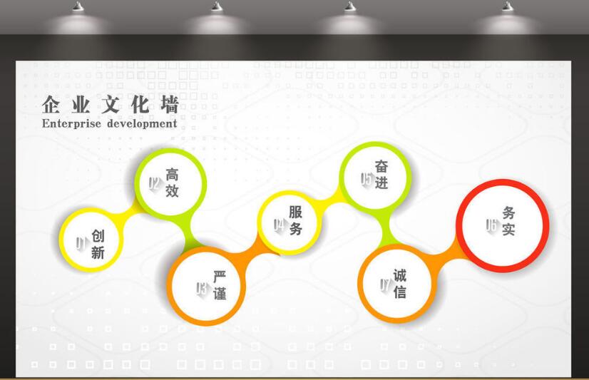 獨(dú)具特色企業(yè)文化墻制作效果圖