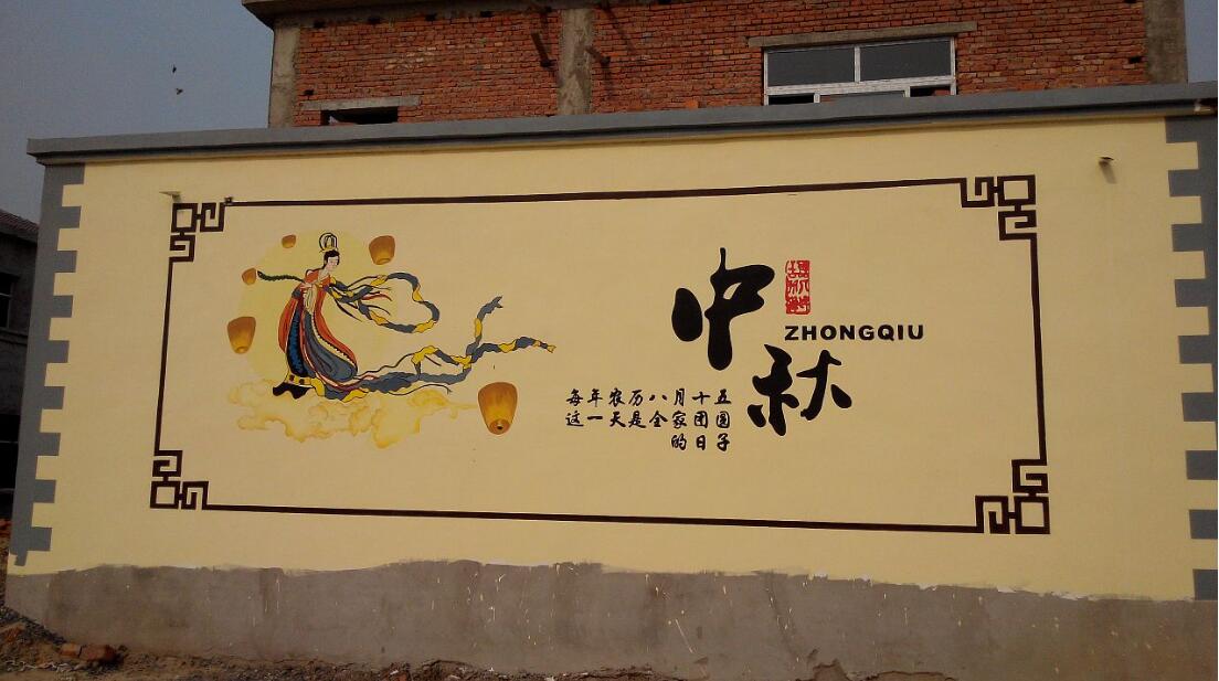農(nóng)村文化墻墻體彩繪圖片