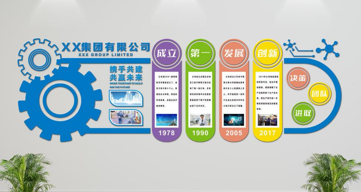 大型立體企業(yè)形象墻異形文化墻