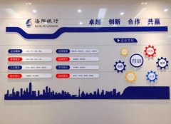金融公司企業文化墻制作效果圖